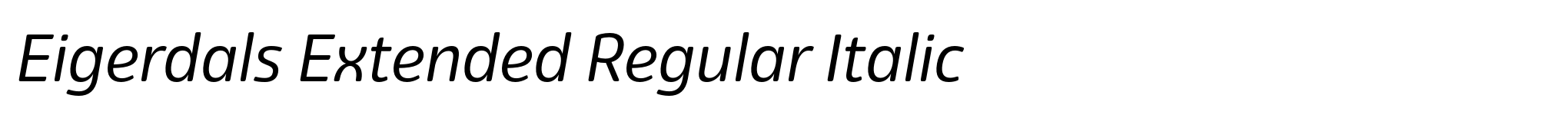 Eigerdals Extended Regular Italic image